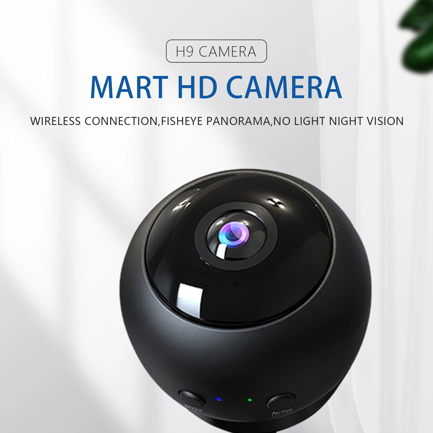 Портативная беспроводная Wi-Fi мини HD 1080P рыбий глаз 170 широкоугольная видеокамера