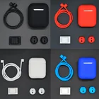 4 в 1, силиконовый чехол для Apple Airpods 1 2
