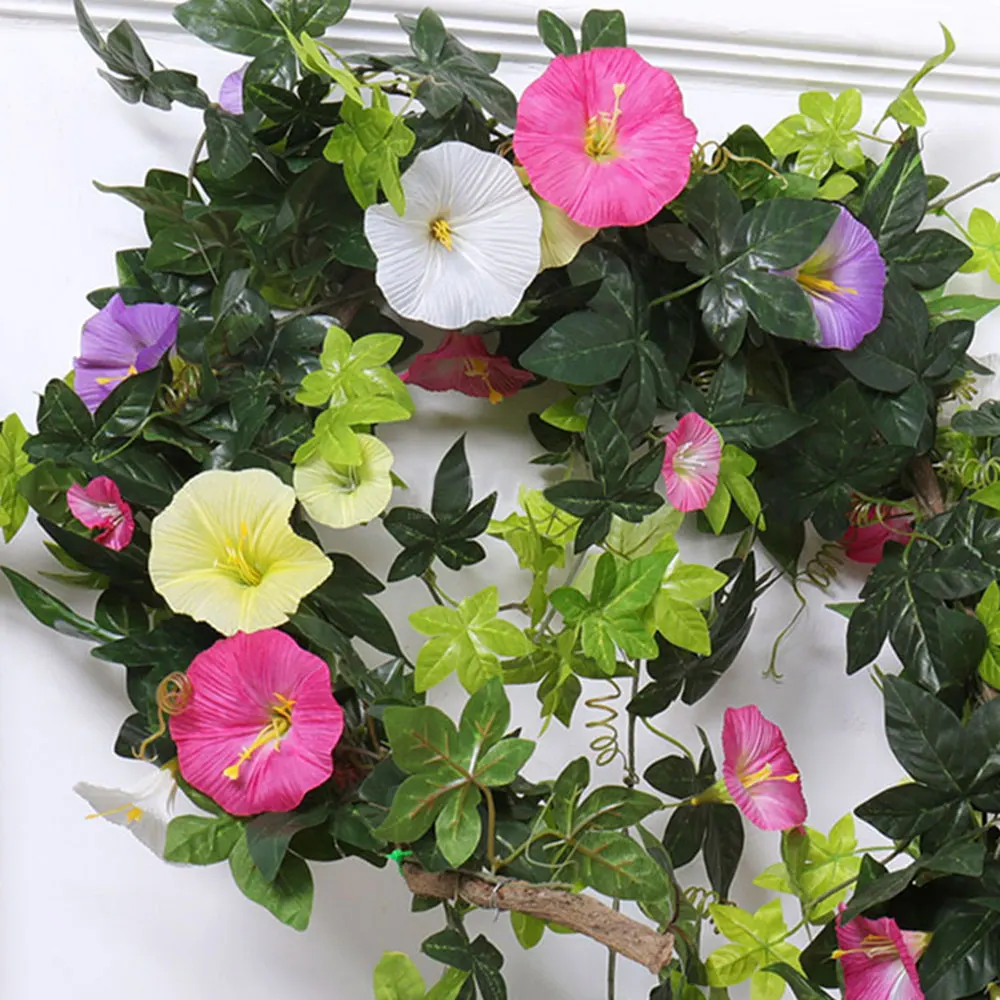 Моделирование Morning Glory ротанга декоративный искусственный цветок Крытый для труб