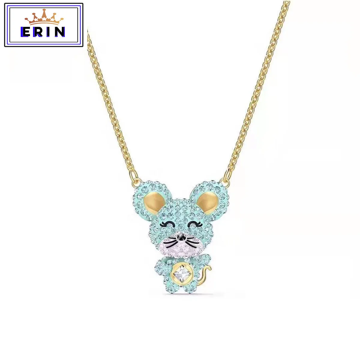 

High quality SWA new design inspiration cute mouse Necklace