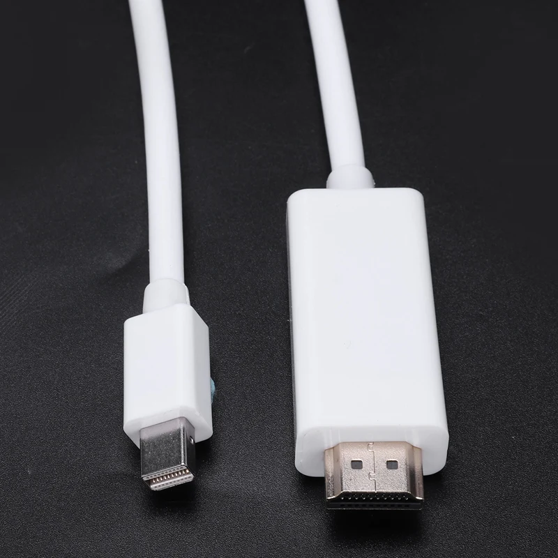 3 м Mini DisplayPort в HDMI USB кабель с вилкой DP to портом Thunderbolt совместим разрешением Full HD 1080p