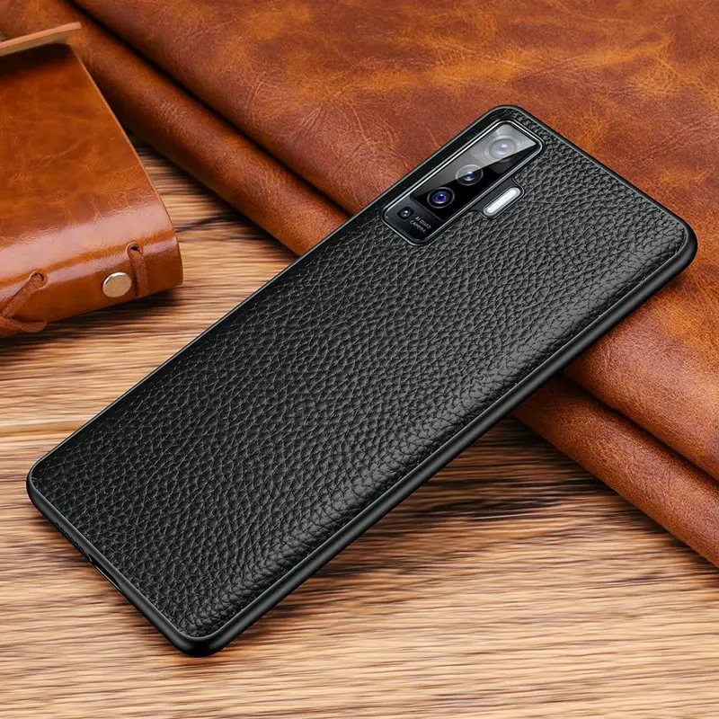 

Genuine Leather Case For Vivo X50 Pro X50pro Case Cover Anti Knock Full Protective Etui Coque For Vivo X50 Casing Soft Fundas