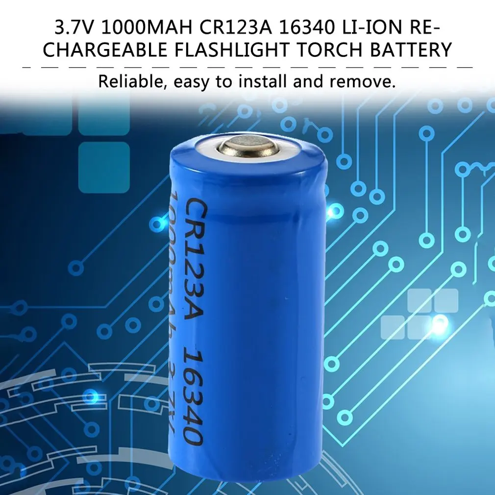 В наличии! 5 шт. новейшая 3 7 V 1000mAh CR123A 16340 литий ионная аккумуляторная батарея