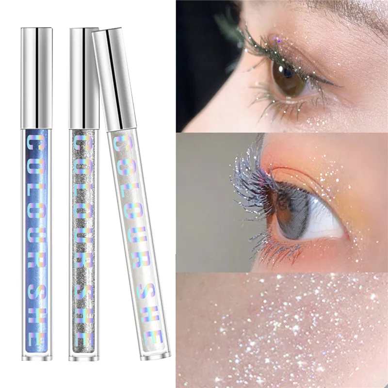 Тушь для ресниц 3 цвета блестящая водостойкая быстросохнущая |