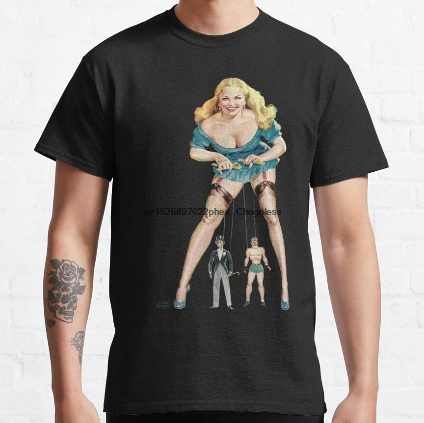Мужские футболки винтажные куклы девушки художественные для женщин и мужчин |