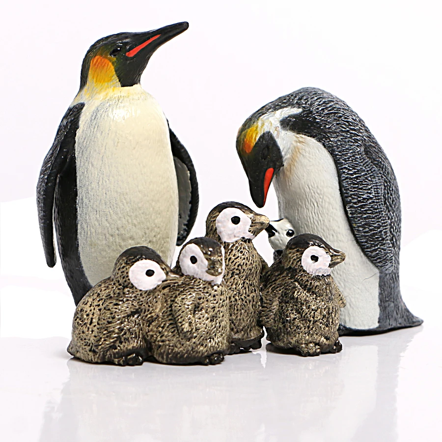 Пластиковые реалистичные фигурки дикой природы океана пингвина экшн-фигурки