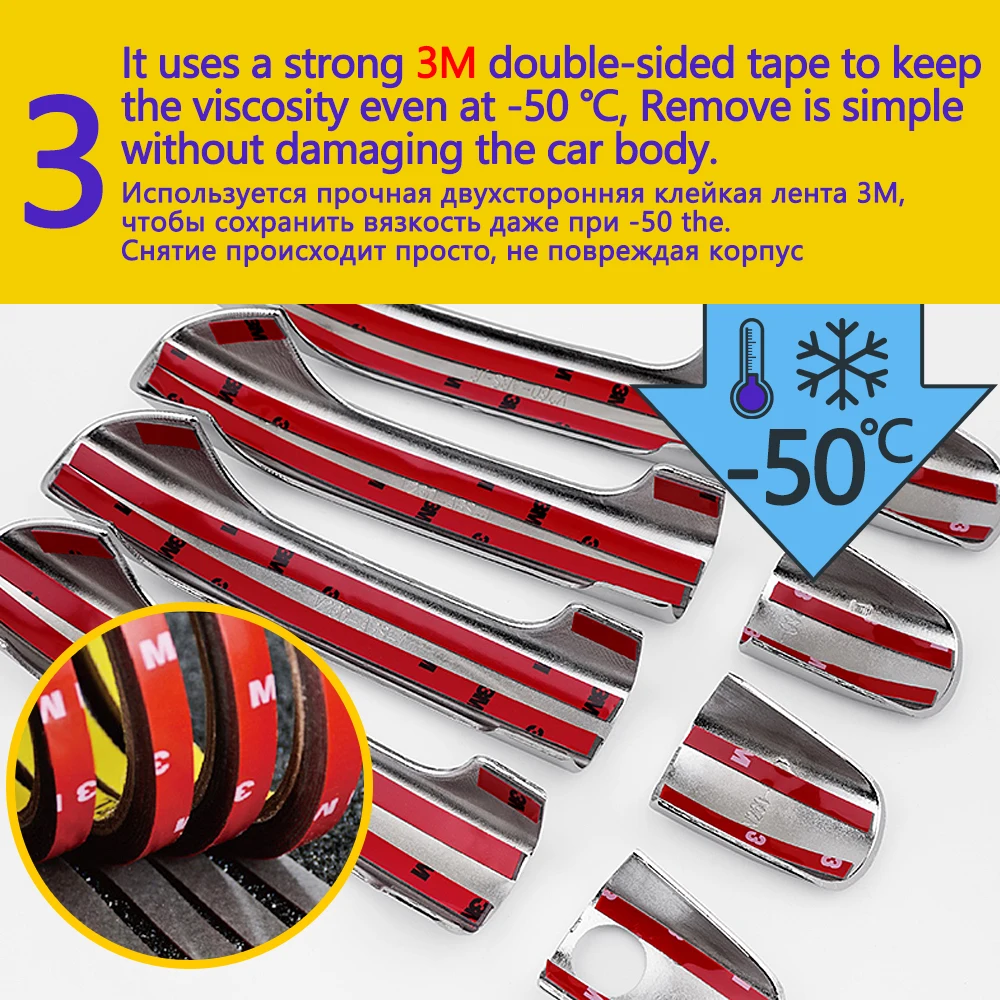 

Chrome Handles Cover Trim for Chrysler 300 300C 2005 2006 2007 2008 2009 2010 MK1 Catch Car Accessories Stickers Auto Styling