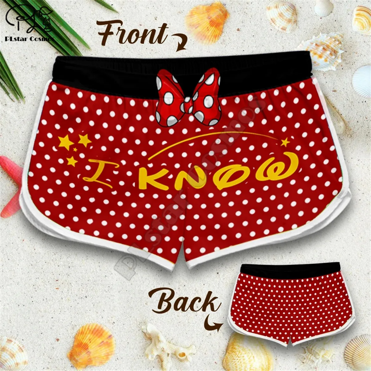 

Couple Matching I AM LUCKY TO HAVE YOU Printed 3d Shorts women for men Elastic Waist Shorts Summer Quick Dry Beach shorts