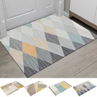 Новый геометрический Коврик с рисунком Противоскользящий коврик для гостиной, Впитывающий Коврик для душа, ванной, спальни, кухни, коврики для входной двери