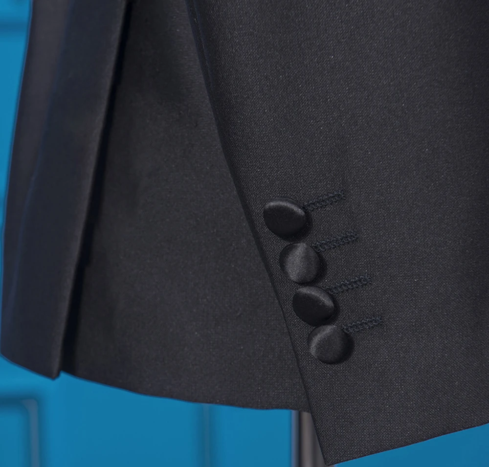 Men‘s Suit 2 Pieces Slim Fit Shawl Lapel Formal Business V Neck Tuxedos Groomsmen for Wedding Suits Men 2019 (Blazer+Pant)