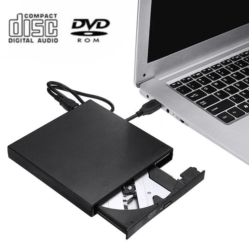 USB внешний DVD CD RW диск горелка комбинированный ридер Windows 07/08 ноутбук ПК плеер