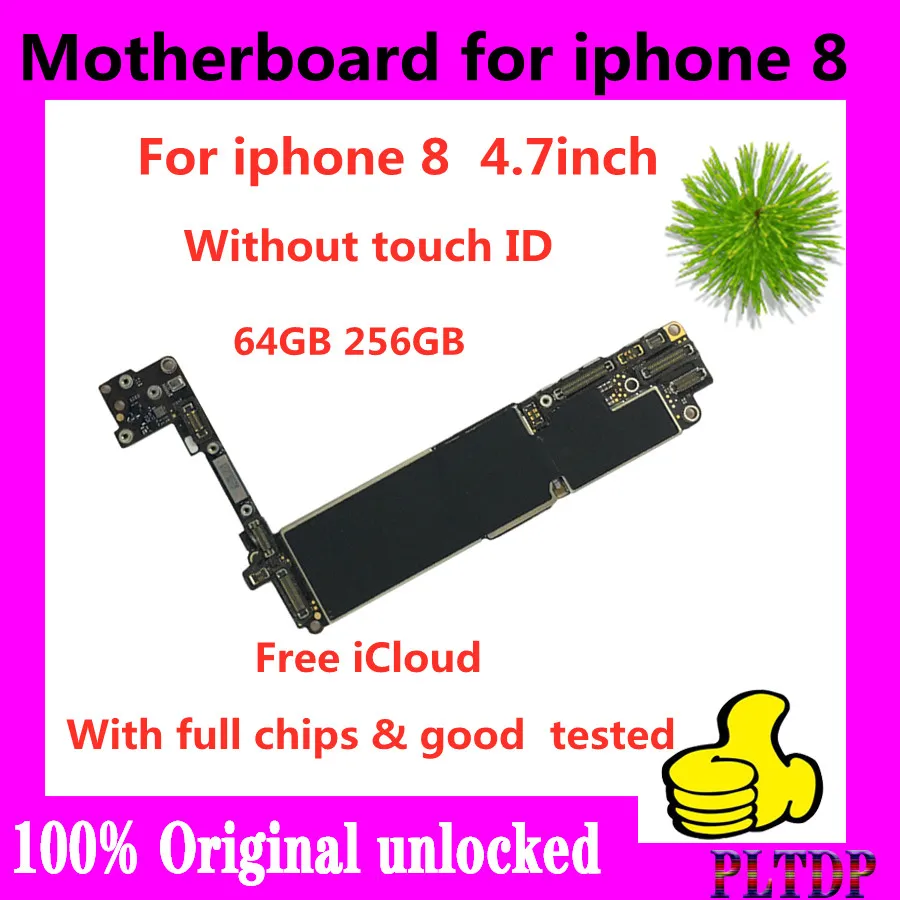 100% оригинальная материнская плата для iphone 8 plus P 7 без Touch ID Заводская