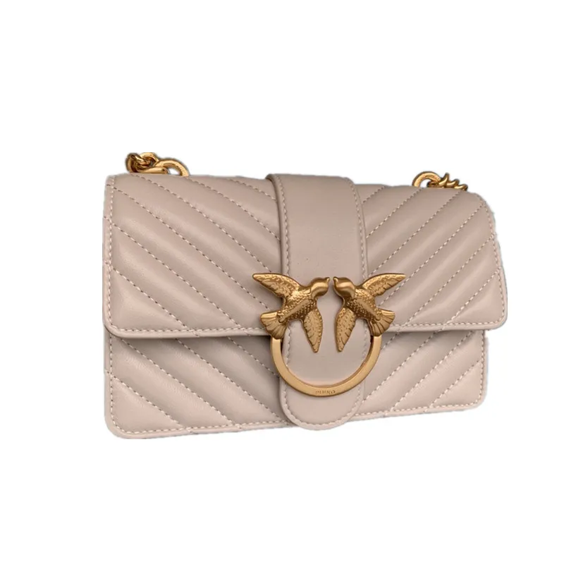 

2021 swallow bag solid color leather handbags sheepskin small square bag trendy fashion one-shoulder messenger bag