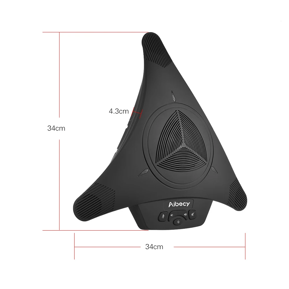 Aibecy MST-X1W 2 4G беспроводной USB видеоконференции микрофон громкоговоритель 6m 360 °