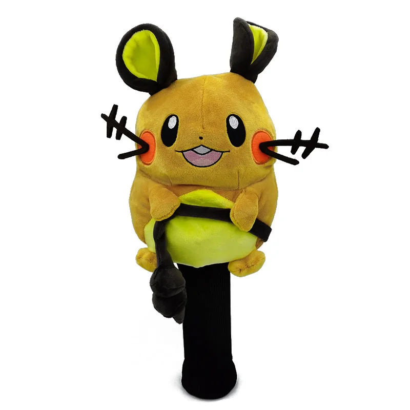 Плюшевый чехол с изображением животного для игры в гольф деревянный защитный