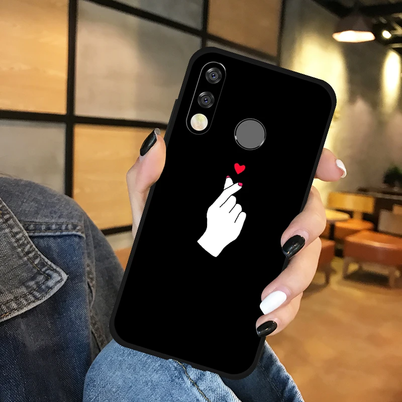 Чехлы с милыми сердечками для Huawei P30 Pro Lite чехол из ТПУ космическим принтом Honor 10i 20i