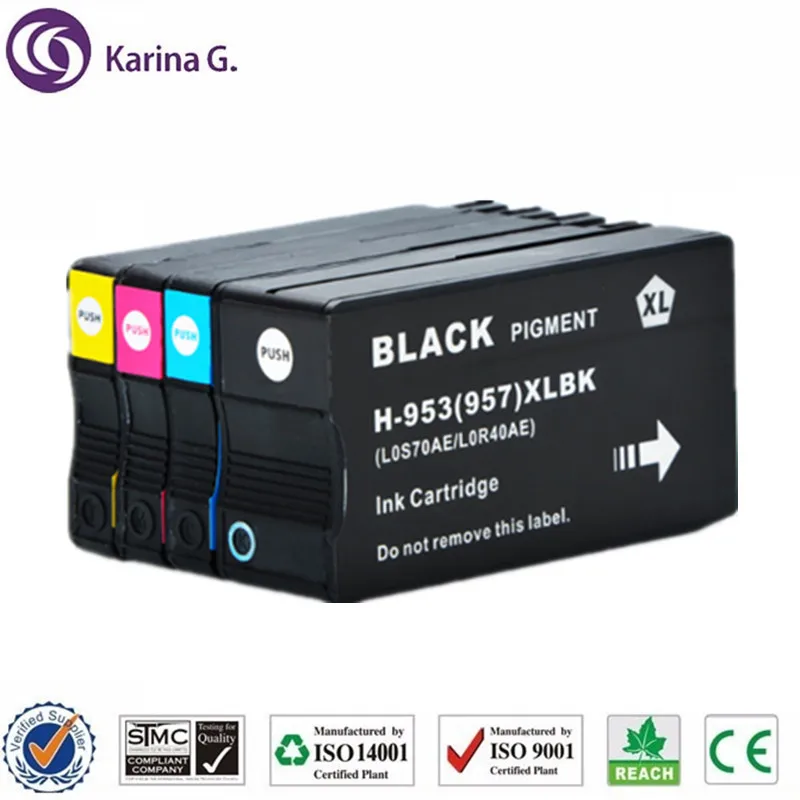 4PCS compatible Ink Cartridge For HP 953 HP953 Full ink suit For HP Officejet Pro 7740 8210 8218 8710 8715 8718 8719 8720 8725