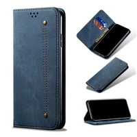 flip cover phone case for samsung galaxy s21 s10 plus lite 5g s10e s20 ultra s20 plus s20 fe luxury denim pu leather wallet case