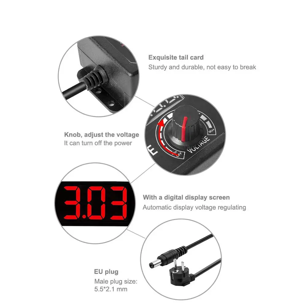 Регулируемый источник питания переменного тока в постоянный ток 3-12 3-24