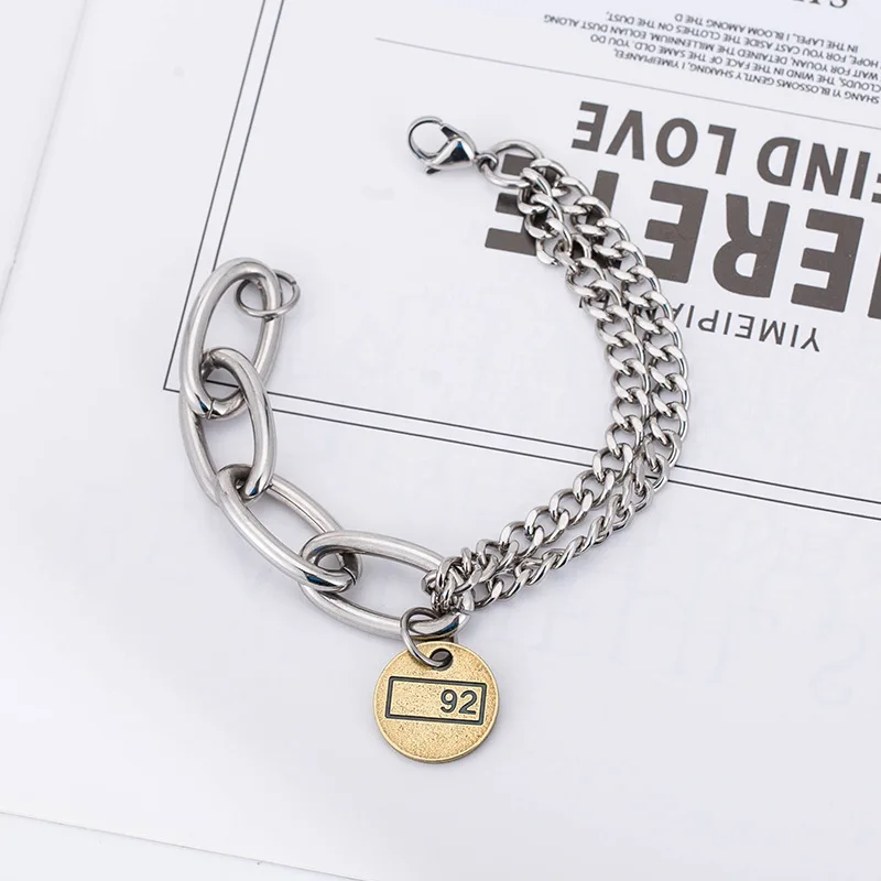 

Cy Bracelet Female Ins Niche Design Trendy Couple Bronze Personality Simple and Adjustable