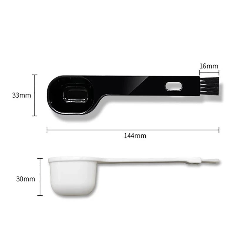 

Plastic Coffee Measuring Spoon Portable Coffee Scoop With Small Coffee Brush Coffee Tools Coffee Accessories