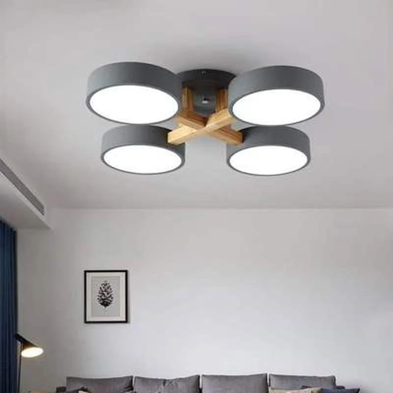 Современная Минималистичная потолочная лампа в скандинавском стиле для спальни