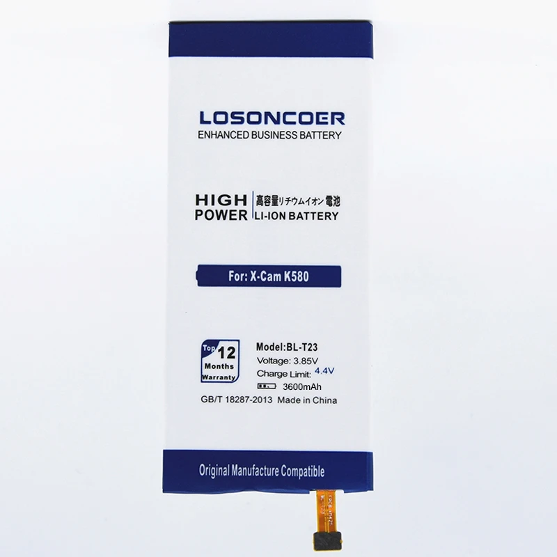LOSONCOER 3600 мАч BL-T23 аккумулятор высокого качества для LG X Cam X-Cam K580DS K580Y K580 F690 батарея+ Бесплатные инструменты