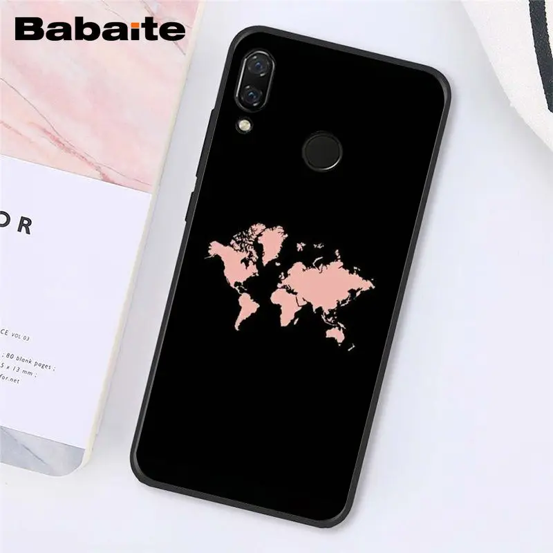 Babaite карта мира путешествия просто пойти чехол для телефона для Xiaomi Redmi8 4X 6A S2 Go Redmi 5 5Plus Note4 5 7 Note8Pro