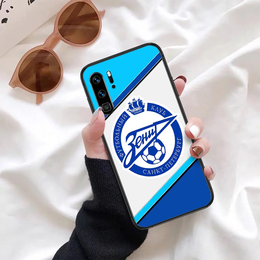 

FC Zenit football Phone Case For Huawei P Mate Smart 10 20 30 40 Lite Z 2019 Pro black Back Soft Prime Painting Waterproof