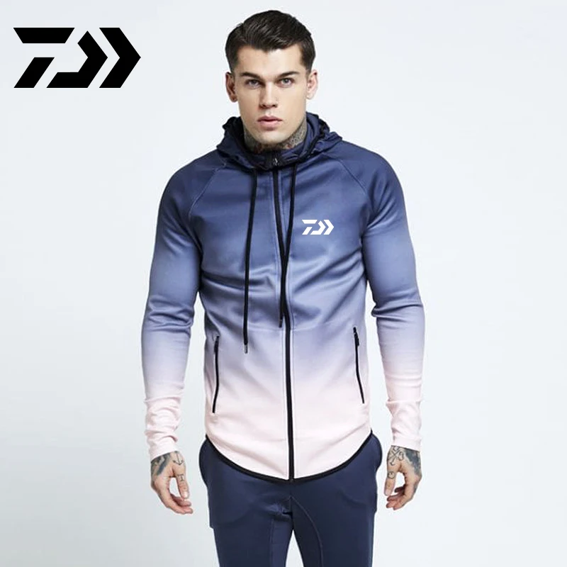 Новинка 2020 Толстовка для рыбалки Daiwa Мужская Весенняя рыболовная куртка с