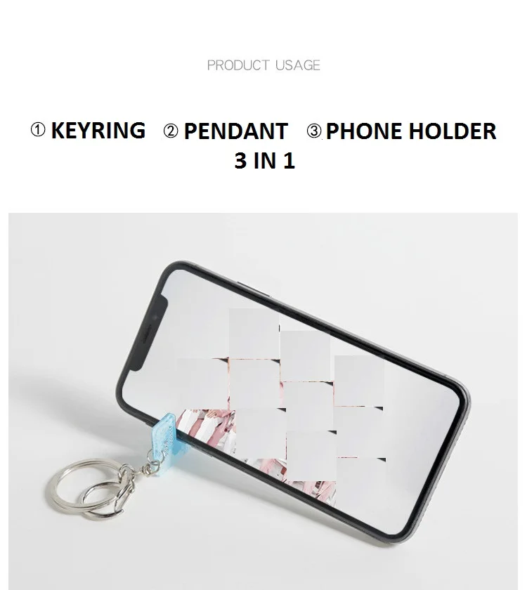 

[MYKPOP]STRAYKIDS Keyring & Pwndant & Phone Holder 3 in 1 Creative KPOP Fans Collection Fans Gift SA20081406