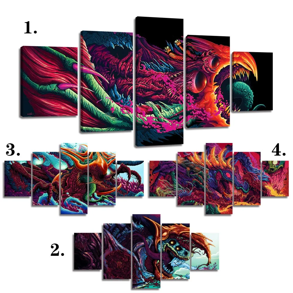 

Картина на холсте гипер-чудовище плакаты и принты Настенная картина для гостиной домашний Декор без рамки