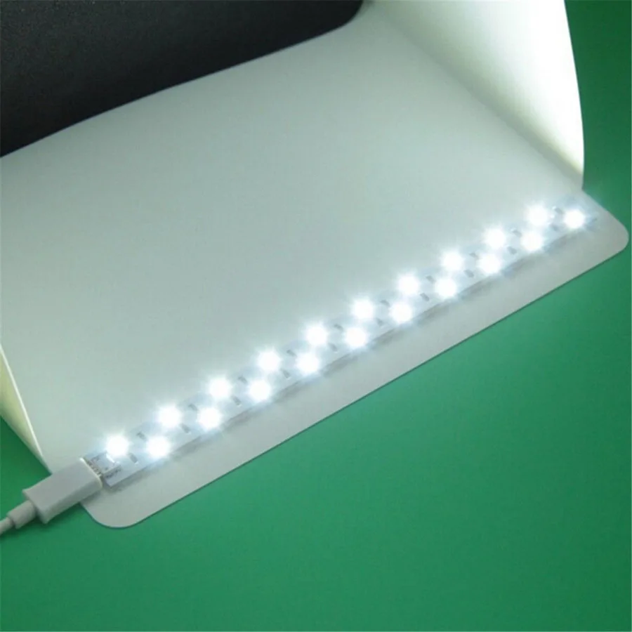 Портативный складной мини Лайтбокс со светодиодной подсветкой настольный