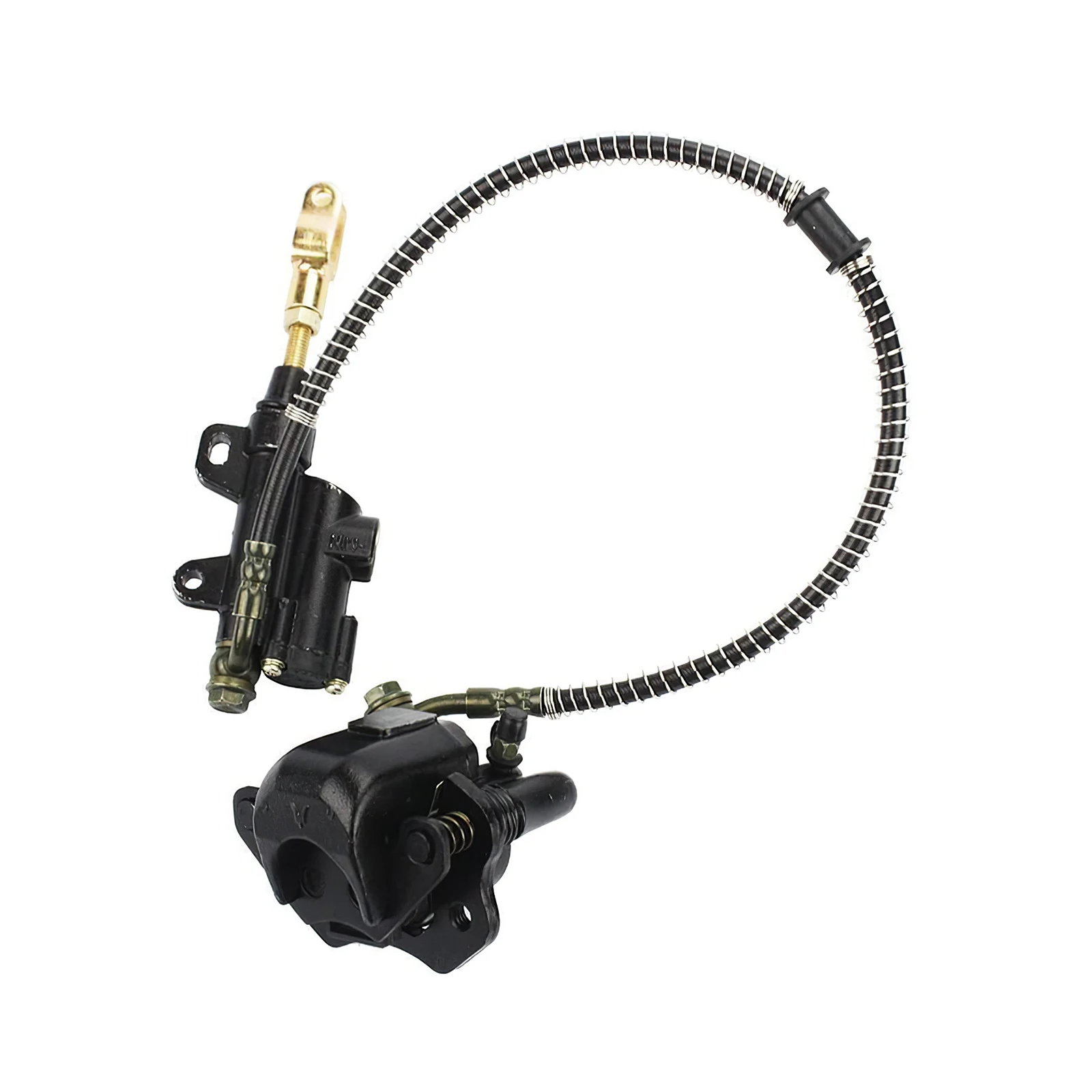 

Rear Disc Brake Master Cylinder Hydraulic Caliper Assembly Brake Durable Compact Practical for 50cc 70cc 90cc 110cc 125cc ATV