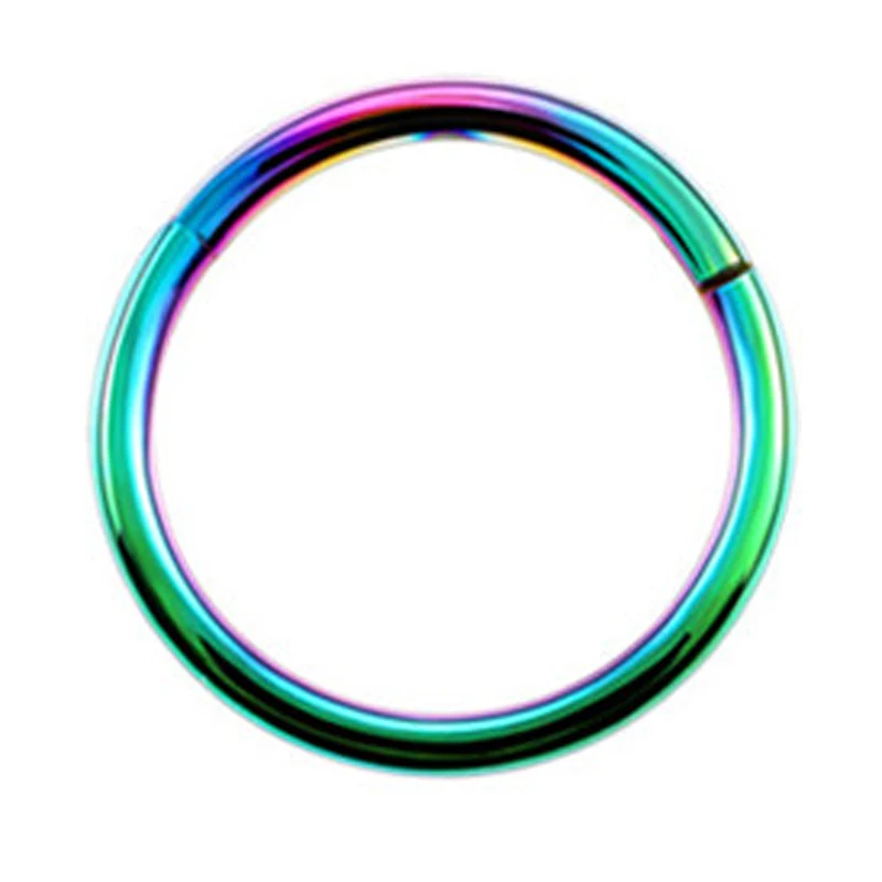 1 Pcs Nose Ring Piercing Stainless Steel Black Rose Gold Colorful Color Fashion Simple Women Accessories Body Sexy Jewelry | Украшения и