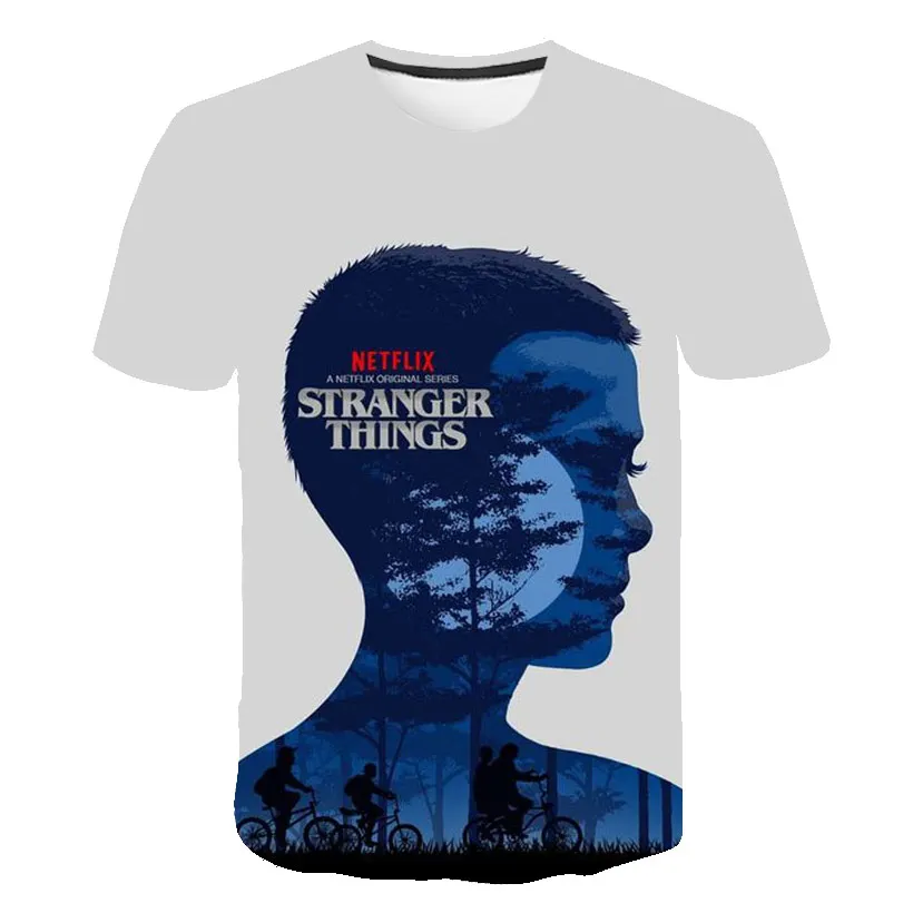 3D Футболка с принтом Для мужчин/Для женщин/Детские Stranger Thing s 3 футболка 3d футболка Stranger Thing футболка одиннадцати лет топы, футболки - Цвет: Asian size 5186