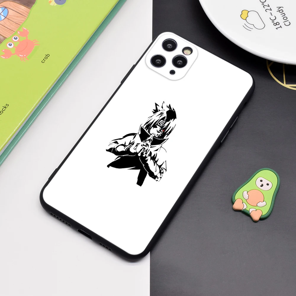 Чехол для телефона с принтом Sasuke Uchiwa Fan мягкий матовый чехол iPhone | Мобильные