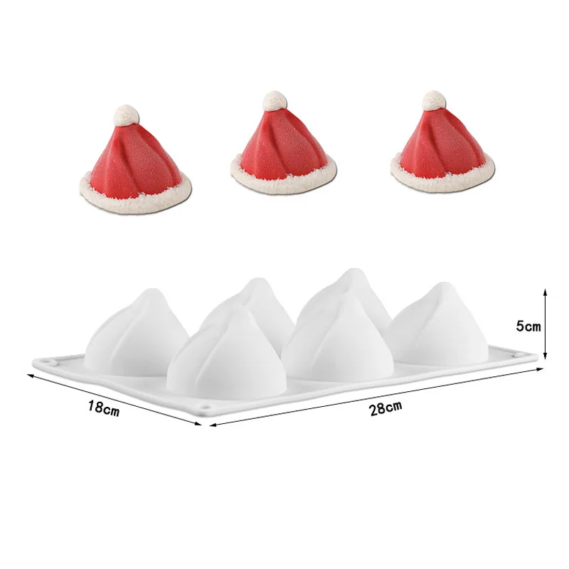 Новинка для детей от 6 вeчeринки yкрaшeнa мусс силиконовые Рождественская форма