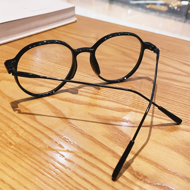 

2021 Luxry Finished Myopia Glasses Women Men Brand Round Short Sight Glasses Students Computer Prescription Eyewear-1.0 ~-4.0