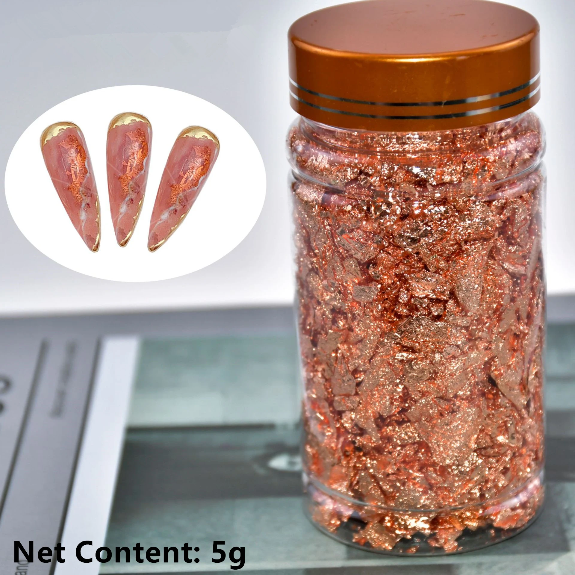 

1 @ #1 коробка DIY бронзовая фольга великолепные ногти блестящие алюминиевые хлопья пайетка дизайн ногтей блестящие Новогодние украшения для ...