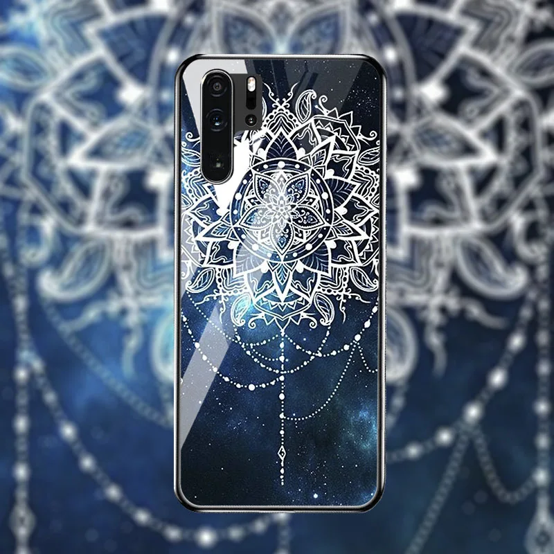 Чехол из закаленного стекла для huawei P30 Pro Lite чехол s силиконовый окрашенного P30Pro