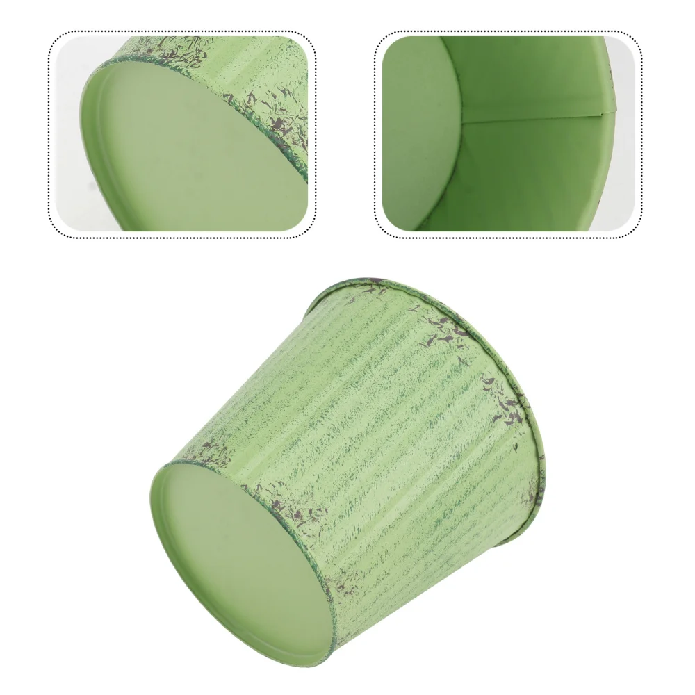 1 шт. Ретро пасторальный железный лист цветочный горшок цветочное ведро реквизит