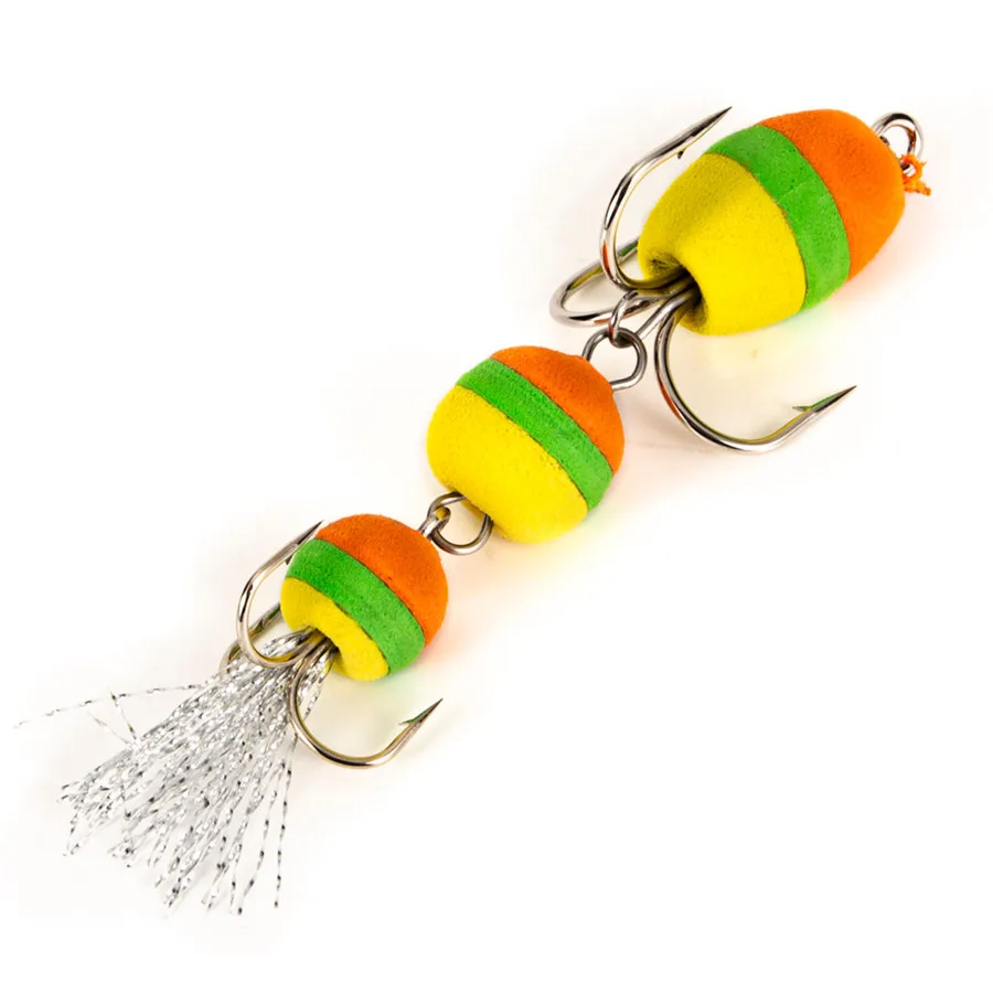 2 pieces of foam fishing bait kit with New design structure easy to float W | Спорт и развлечения