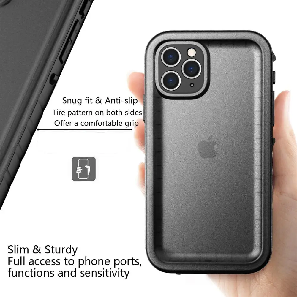 Водонепроницаемый противоударный чехол-бампер IP68 ДЛЯ iPhone 11 X XS XR Max 8 7 6 6S 5s SE 2020 Plus