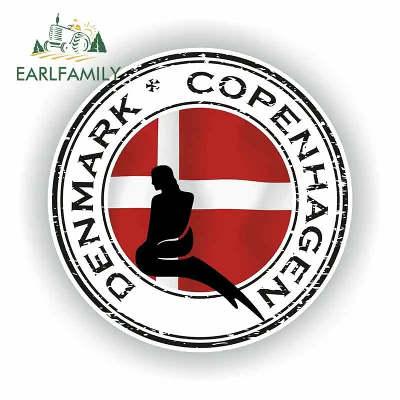 EARLFAMILY 13 см x для Дании Копенгагенские мотоциклетные наклейки виниловые