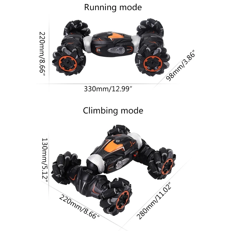 

Remote Control Stunt Car Twisting Off-Road Vehicle Light Rotating Crawler Toys 54DF