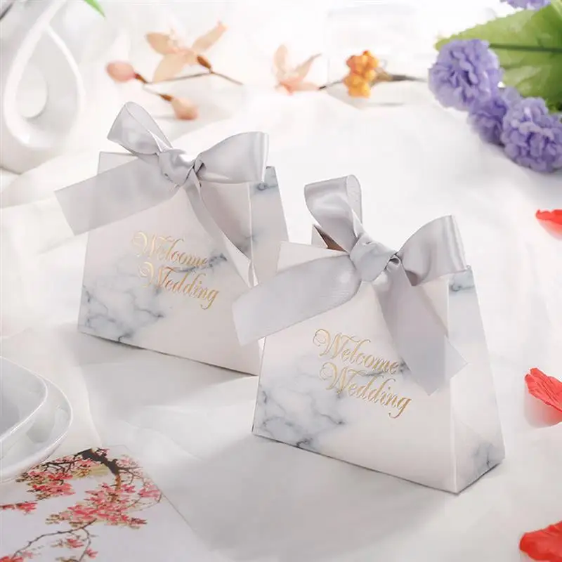 

50PCS Wedding Candy Box Candy Paper Box Party Favor Box Decorative Candy Box Treat Box Cookie Box