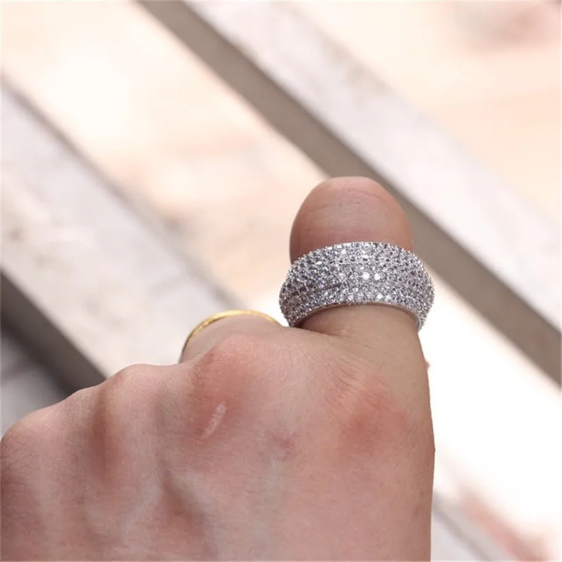 Роскошные блестящие Коктейльные обручальные кольца для женщин ювелирные