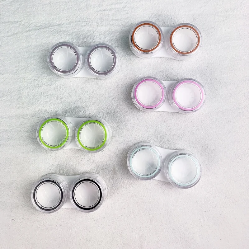 

Transparent Colored Suction Stick Tweezers Contact Lens Case Lenses Box Contact Lens Box Contact Lens Container Travel Kit