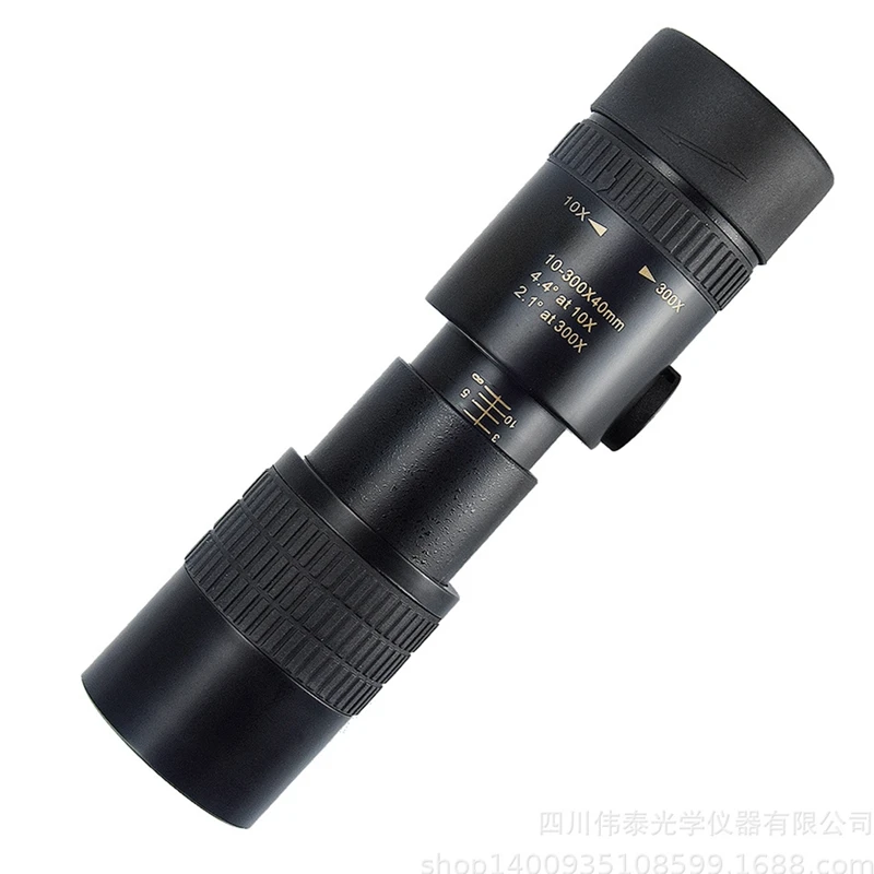 Monocular Telescope 4K 10-300X40mm Super Telephoto Zoom Retractable Eyepiece with Smartphone Holder&Tripod BAK4 Prism | Инструменты